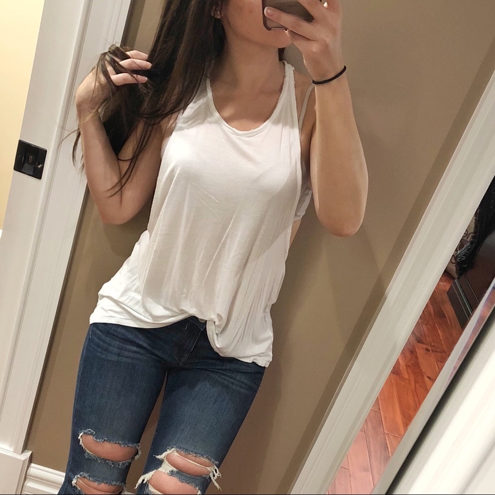 American Eagle Beaded Tank